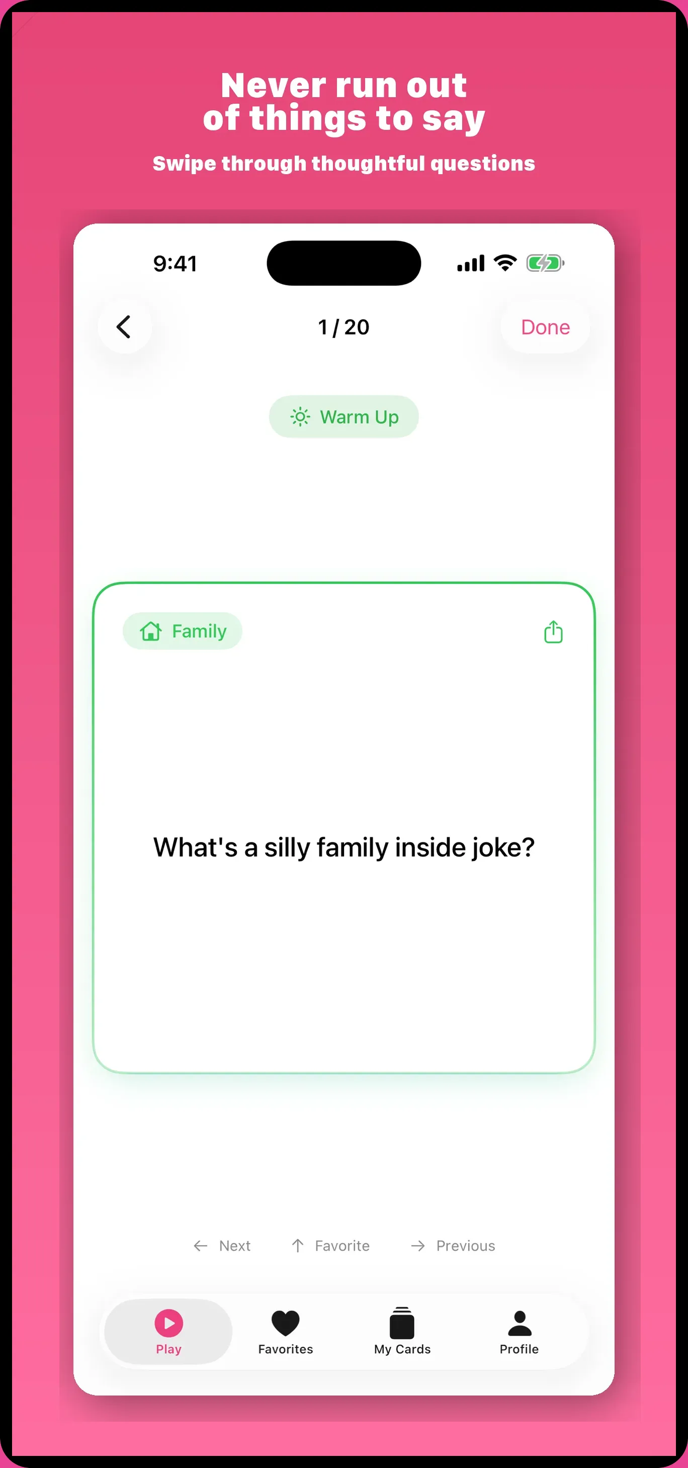 Kindling Cards screenshot 2